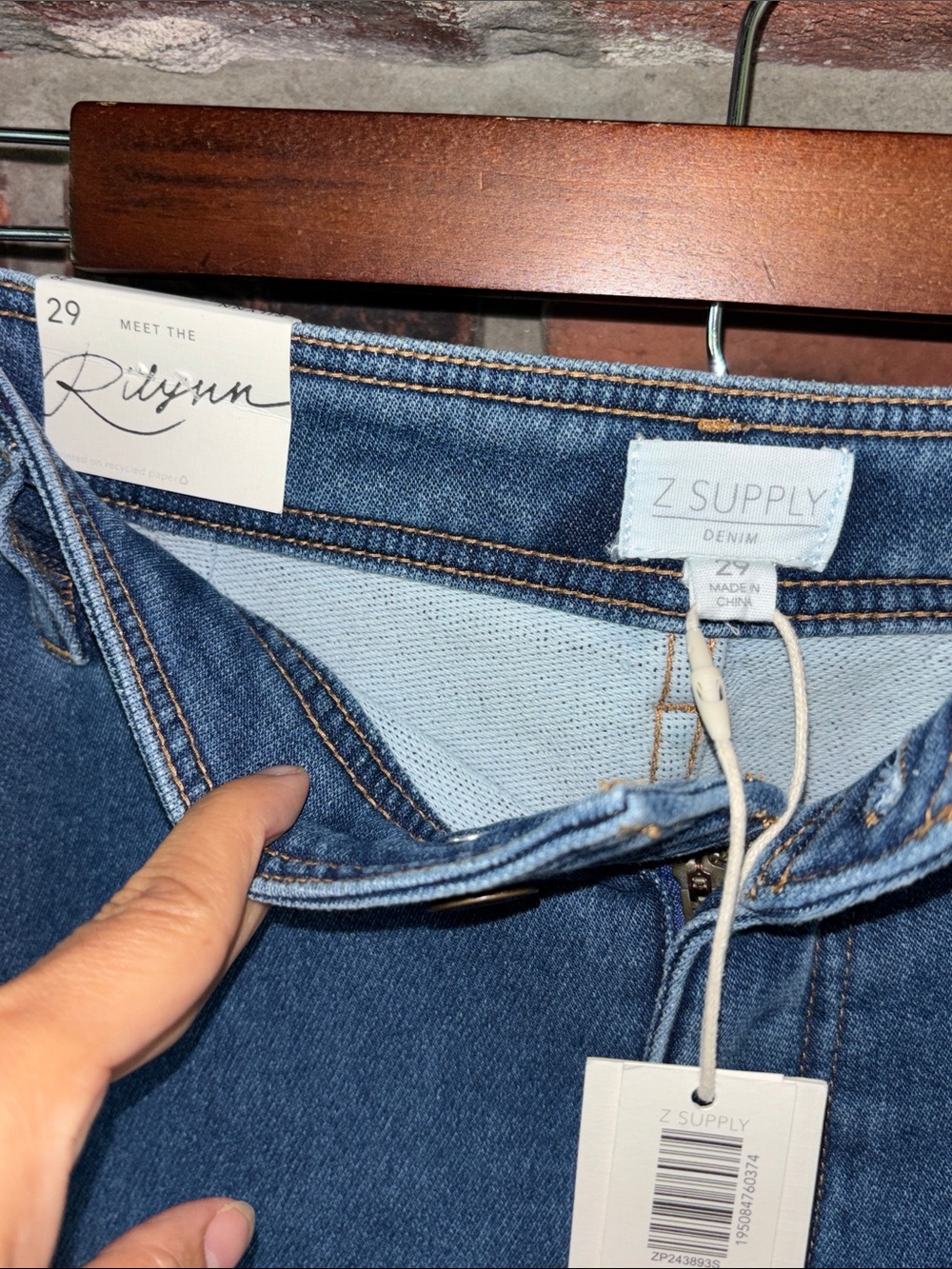 NEW! Z Supply Rilynn Women's High Rise Indigo Wide-Leg Jeans Size 29 - Picture 2 of 12